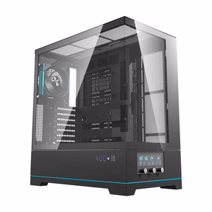 Darkflash DY451 PRO kompiuterio korpusas (juodas) + 1 ventiliatorius