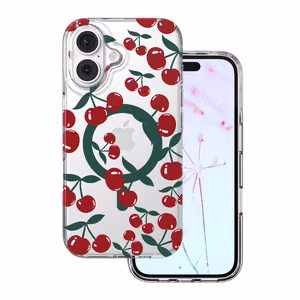 Cherry Mag dėklas skirtas iPhone 17 Pro / 18 Pro 6,3'' skaidrus