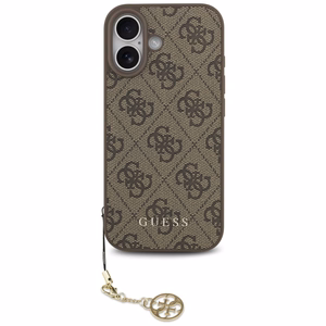 Guess 4G Charms Collection Magnetinis dėklas telefonui iPhone 17 - rudas