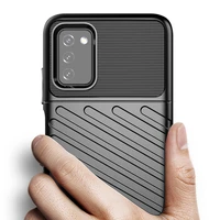 Thunder Case lankstus tvirtas atsparus dėklas TPU dėklas Samsung Galaxy A03s juodas