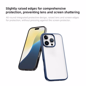 Rock Guard Series dėklas telefonui Iphone 16 Pro Max skaidrus-pilkas