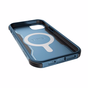 Raptic X-Doria Fort dėklas iPhone 14 Pro Max su Magnetine šarvuota mėlyna danga
