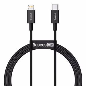 Baseus kabelis Superior PD USB-C - Lightning 1,0 m juodas 20W