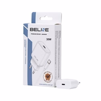 Beline Tinklo įkroviklis 1x USB-C 30W + USB-C laidas balta PD 3.0 BLNCW30C GaN