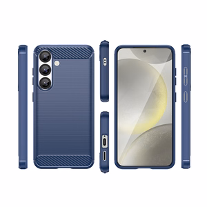 Carbon dėklas telefonui iPhone 16e - mėlynas