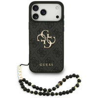 Guess 4G Strap 4G Classic Logo dėklas telefonui iPhone 17 Pro Max - juoda