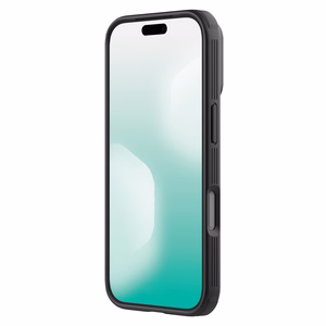 "Nillkin CamShield Pro MagSafe" suderinamas dėklas "iPhone 17 Pro" - skaidrus, juodas