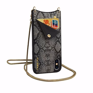 BAG - SNAKE Leather Case - IPHONE XS MAX Grey