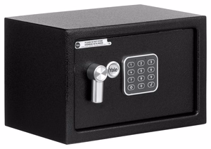 Yale YSV/200/DB2 – freestanding safe, 8.6 l, steel, black