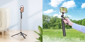 Asmenukių lazda HOCO K19 (Selfie Stick) / trikojis, 157cm, BT