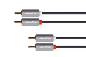 Kruger&Matz Basic 2RCA–2RCA kabelis, 5 m
