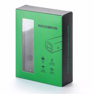 Rockbros 24710012001 priekinis dviračio žibintas 800 lm + USB-C - USB-A laidas - juodas
