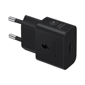 Įkroviklis Samsung EP-T2510XBEGEU 25W + USB-C kabelis juodas