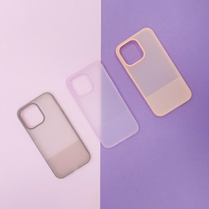 Kingxbar Plain Series dėklas telefonui iPhone 13 Pro silikoninis dėklas violetinis