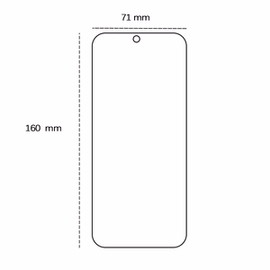 Apsauginis stiklas 2,5D Honor X7B