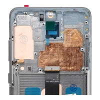 LCD ekranas SAMSUNG S20 Plus pilkas SOFT OLED su rėmeliu