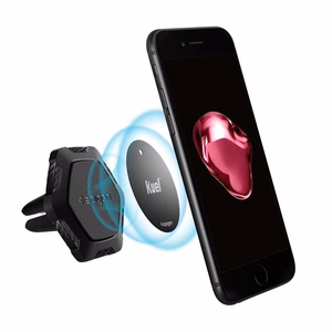 Spigen QS11 Magnetinis automobilio oro angos telefono laikiklis - juodas