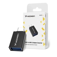 Wozinsky W10GY1S USB-C - USB-A 3.2 10Gb/s adapteris - juodas