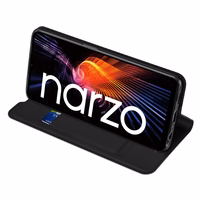 Dux Ducis Skin Pro dėklas su atvartu Realme Narzo 50A juodas