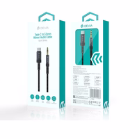 Devia kabelis audio Ipure EC620 USB-C - jack 3,5 mm 1,0 m juodas