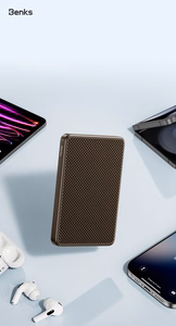 Benks MP17 išorinė baterija 10000mAh Armor Tint Gold Type-C magnetinė su belaidžiu įkrovimu