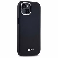 DKNY Paprastas logotipas Magnetinis dėklas telefonui iPhone 14 - juodas