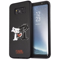 Karl Lagerfeld Choupette In Love Dėklas telefonui Samsung Galaxy S8 Plus - juoda