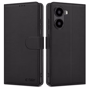 Tech-Protect Dėklas telefonui su pinigine Xiaomi Poco X7 Pro 5G - juodas