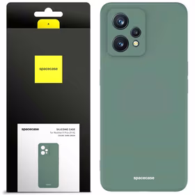 Spacecase silikoninis dėklas Realme 9 4G/9 Pro+ tamsiai žalias