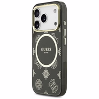 Guess IML Peony Dot MagSafe Dėklas for iPhone 17 Pro - juodas