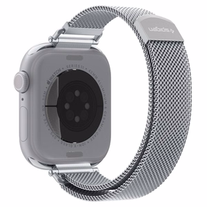 SPIGEN WBM4 dirželis APPLE WATCH 8 / 9 / 10 / 11 / SE (40 / 41 / 42 MM) sidabrinis