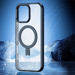 Dux Ducis Aimo Mag Dėklas su MagSafe ir stovu iPhone 16 Pro - juodas
