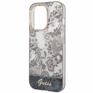 Guess GUHCP14XHGPLHG iPhone 14 Pro Max 6.7 "pilkas/pilkas kietas dėklas Porcelain Collection