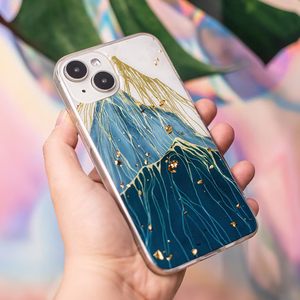 Gold Glam dėklas telefonui Samsung Galaxy A14 4G / A14 5G kalnas