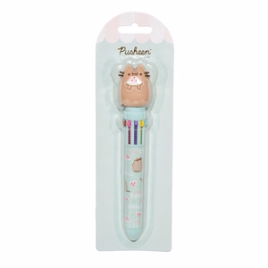 Pusheen Foodie Collection 10 spalvų automatinis tušinukas su 3D figūrėle