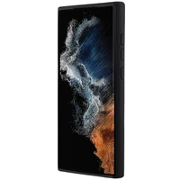 Karl Lagerfeld silikoninis Ikonik metalinis ženkliukas dėklas telefonui Samsung Galaxy S24 Ultra - juodas