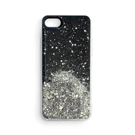Wozinsky Star Glitter Shining dangtelis Samsung Galaxy S21+ 5G (S21 Plus 5G) juodas