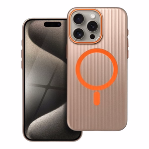 Dėklas SIMPLY suderinamas su MagSafe iPhone 15 Pro Max titano dykumos