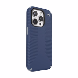 Speck Presidio2 Grip dėklas, skirtas iPhone 15 Pro, „Coastal Blue / Dust Grey“ spalvos