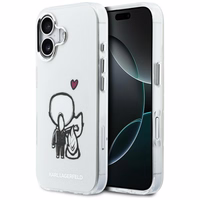 Karl Lagerfeld Karl & Choupette Back MagSafe Dėklas for iPhone 17 - Clear