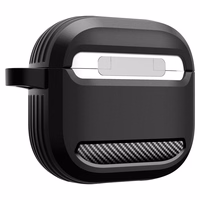 Spigen Rugged Armor dėklas AirPods 4 - juoda