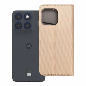 SMART CASE Book dėklas skirtas Motorola Edge 70 - auksinis