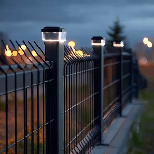 GreenBlue GB128 – 100×100 mm saulės energijos LED šviestuvas tvoros stulpui su sutemų jutikliu