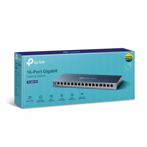 TP-Link 16 prievadų Gigabit stalinis tinklo komutatorius