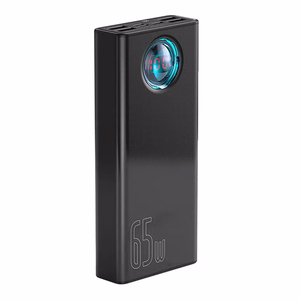Išorinė baterija Power Bank Baseus Amblight 65W 30000mAh juoda PPLG000101