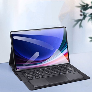 DUX DUCIS dėklas DK sulankstomas su belaidže klaviatūra su apšvietimu SAMSUNG Tab S10 Ultra/S9 Ultra/S8 Ultra juodas