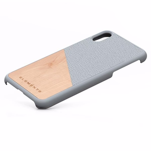 Чехол Nordic Elements Original Hel для iPhone XS Max, с натуральной древесиной клёна, светло-серый