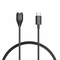 Tech-Protect MC04 UltraBoost USB-C laidas Garmin laikrodžiui 1m - juodas