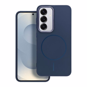 FRAME MAG COVER magnetinis dėklas telefonui, suderinamas su MagSafe, skirtas SAMSUNG A16 5G / A16 4G, tamsiai mėlynas