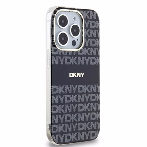 DKNY IML Mono & Stripe MagSafe dėklas telefonui skirtas iPhone 14 Pro - juodas